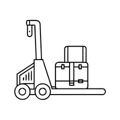 pallet jack icon, pallet jack vector illustration-simple illustration of pallet jack , perfect for pallet jack logos and icons
