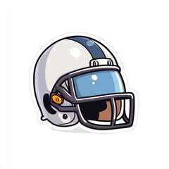 Fototapeta premium Football helmet cartoon