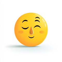 Fototapeta premium lying emoji nose cartoon icon