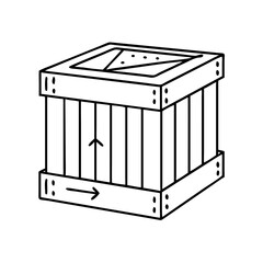 shipping crate icon, shipping crate vector illustration-simple illustration of shipping crate , perfect for shipping crate logos and icons