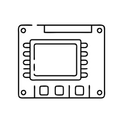 ssd icon, ssd vector illustration-simple illustration of ssd , perfect for ssd logos and icons