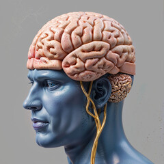 Obraz premium human brain anatomy