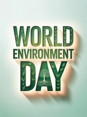 World Environment Day social media post sustainable future go green save nature healthy planet