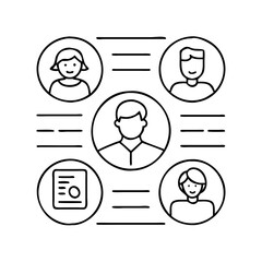 user personas icon, user personas vector illustration-simple illustration of user personas , perfect for user personas logos and icons