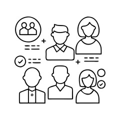 user personas icon, user personas vector illustration-simple illustration of user personas , perfect for user personas logos and icons