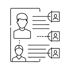 user roles icon, user roles vector illustration-simple illustration of user roles , perfect for user roles logos and icons