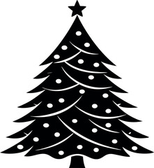 Pine fir tree tall tree isolated premium vector