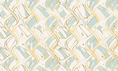 Sophisticated Geometric and Organic Patterns - Gold Detail Collection