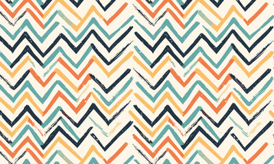 Southwestern Style Geometric Zigzag Pattern Assortment