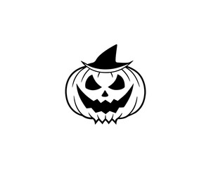 Halloween Cartoon Vector Dracula, Scary Pumpkins, Vampire Faces, Bats and Spooky Symbols.