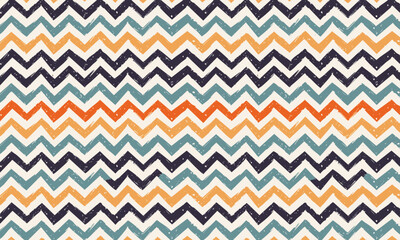 Decorative Ethnic Zigzag Motifs - Colorful Pattern Set for Textiles