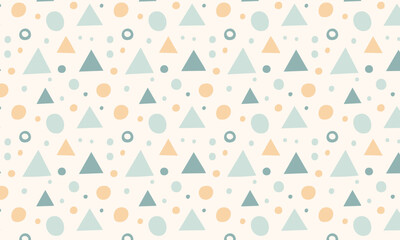 Cute Geometric Ditsy Print Patterns - Triangles, Dots & Shapes