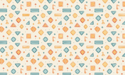 Creative Mix of Cute Illustrations - Seamless Pattern Collection