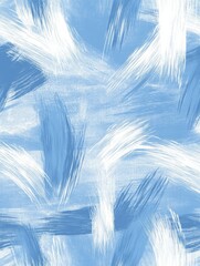 Obraz premium Abstract blue background with expressive brush strokes creating a dynamic and vibrant atmosphere