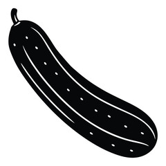 vector illustration of a cucumber
