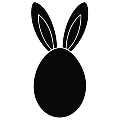 black easter bunny