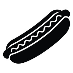 hot dog vector illustration