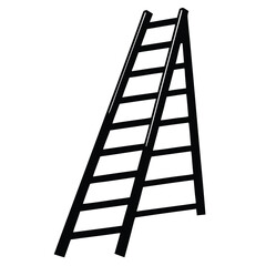 ladder isolated on white