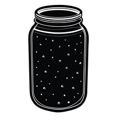 glass jar with red beans