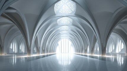 Obraz premium A stunning interior view of an elegant architectural space filled with light.
