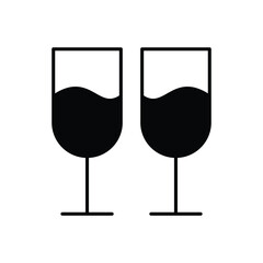 Casino Drinks Vector icon