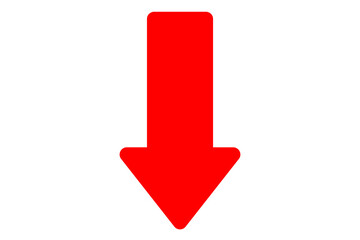 red arrow down direction transparent background png file type © Photix Studio