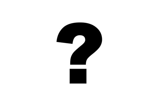 black question mark on transparent background for web, apps, website, android, page, UI design