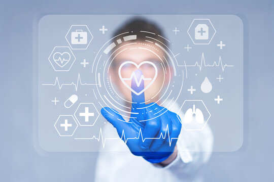 Medical professional using technology to improve patient care and health outcomes in a modern healthcare setting