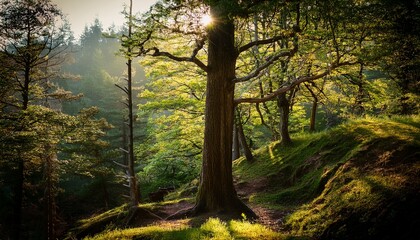 Naklejka premium tree in the woods