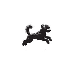 Lagotto Romagnolo Dog Silhouette – A charming outline of this curly-coated truffle hunter, showcasing its compact build, lively posture, and loyal temperament in clean vector form.
