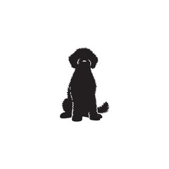 Lagotto Romagnolo Dog Silhouette – A charming outline of this curly-coated truffle hunter, showcasing its compact build, lively posture, and loyal temperament in clean vector form.
