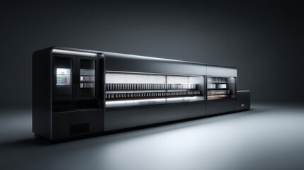 Modern vending machine showcasing sleek design and innovative technology features.