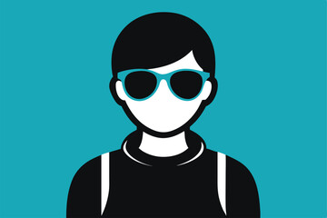 Cartoon illustration of a businessman character wearing sunglasses