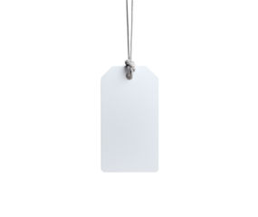 High-Resolution Blank Label Tag for Clothing, Gifts, or Packaging