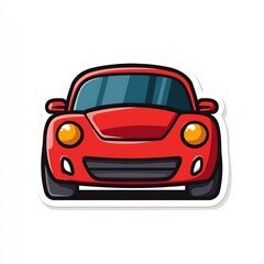 Cartoon Car Front View