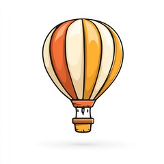 hot air balloon icon travel logo 