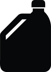 a motor oil container isolated silhouette