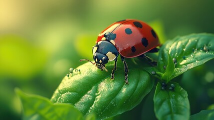 ladybird on a leaf