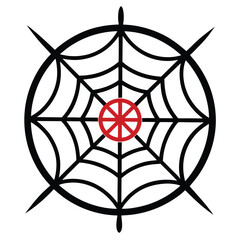 Fototapeta premium -spider-web-shape-forming-a-dreamcatcher-concept--.eps