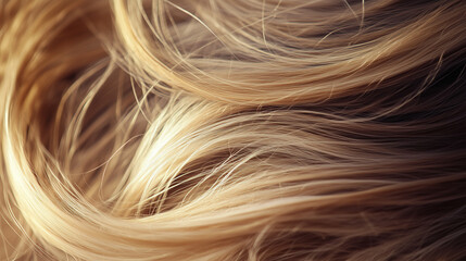 Fototapeta premium Glossy, smooth hair boosts confidence and signals overall health and proper nutrition.