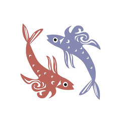 yin yang  fish