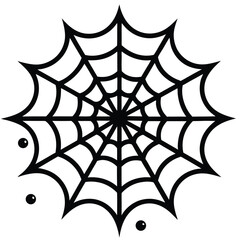 -spider-web-with-morning-dew-drops--delicate-line-.eps