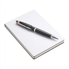 notepad and pen office tool icon