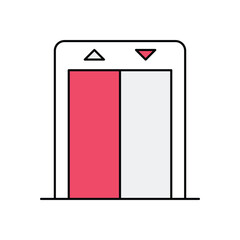 Mall Entrance Vector icon