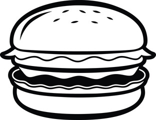 hamburger silhouette