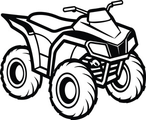 modern atv quad bike silhouette