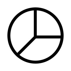 pie chart line icon. Vector format with fully editable strokes, business series.