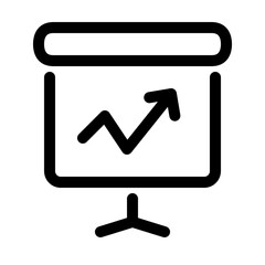 profit line icon. Vector format with fully editable strokes, business series.