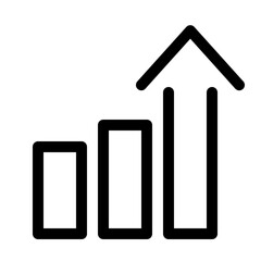 profit line icon. Vector format with fully editable strokes, business series.