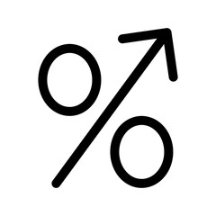 profit line icon. Vector format with fully editable strokes, business series.